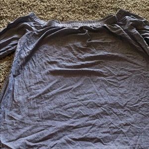 Blue white strips dress